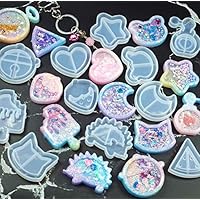 【MIKYU様】1124.天然石　トルマリン　星空　じゃれ猫　レジン　チャーム MIKYU様】1124.天然石 トルマリン 星空 じゃれ猫 レジン チャーム